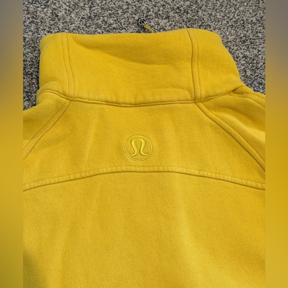 Lululemon Athletica Yellow 1/4 Zip Funnel Neck Scuba XS/S - Picture 4 of 5
